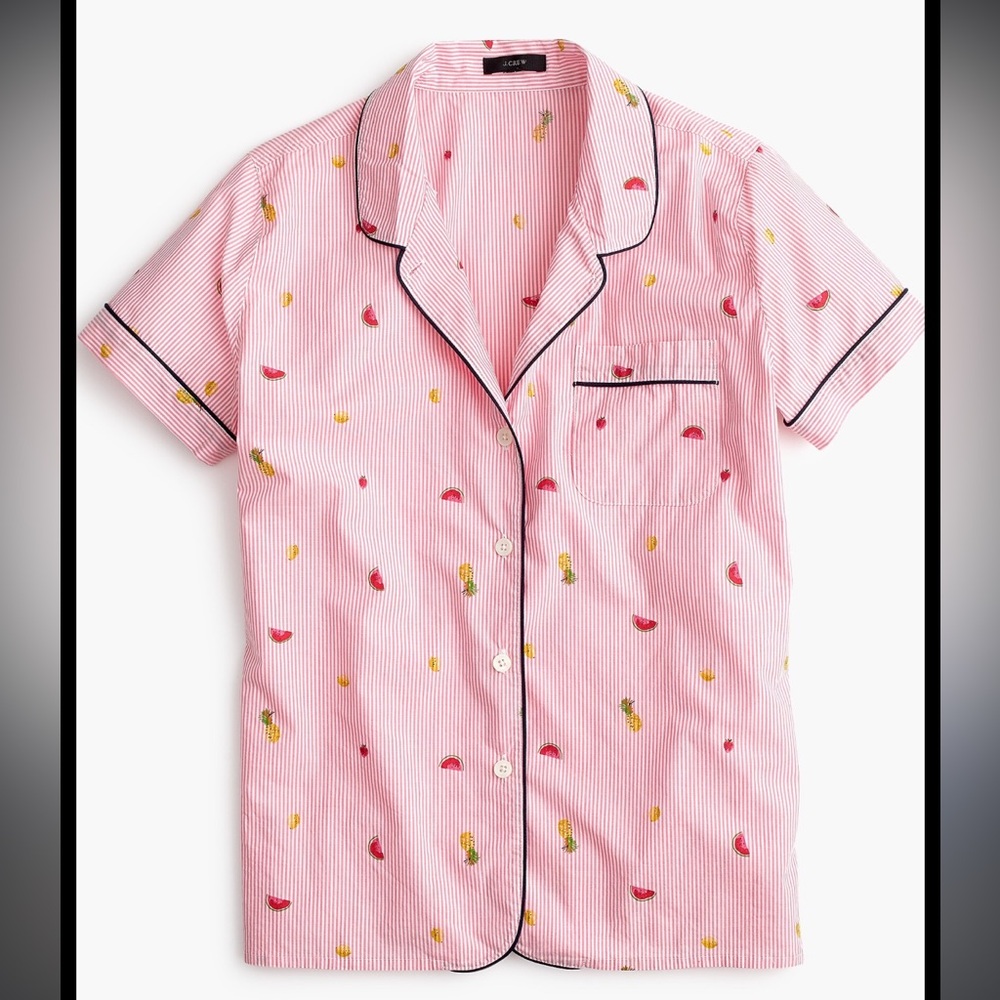 J. Crew Fruit Salad Vintage Style Pajama Set (Women’s SZ Small)